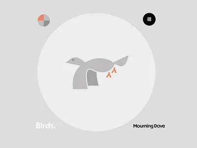 Birds ( 6 of 9 ) - Mourning Dove animal animallogos animals appicons applogos bird birdlogos birds cleanlogos emblems favicons icons logos marks minimallogos modernlogos simplelogos symbols whatsnew