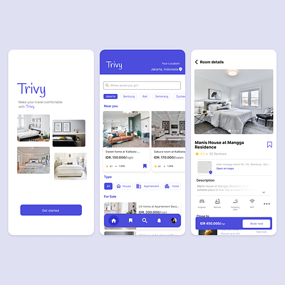 Trivy (mobile App) app designerui mobileapp travelapp ui uiux uxdesign