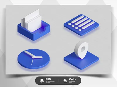 3d blue icons 3d icons 3ds max app icon blue icons clock icon design icon icons inbox icon list icon location icon logo ui ui icons