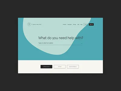 Redesign of Typeform's Help Center help center interactive simple typeform ui design ux design
