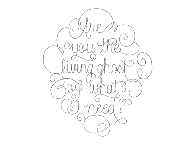 Living Ghost lettering lyrics manchester orchestra procreate procreate pencil