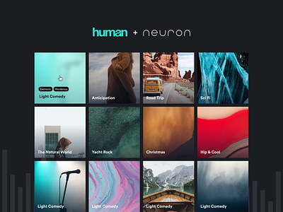 Human Music Library - UX/UI Design app design interface library music neuron product design ui ux ux design ux research visual design web