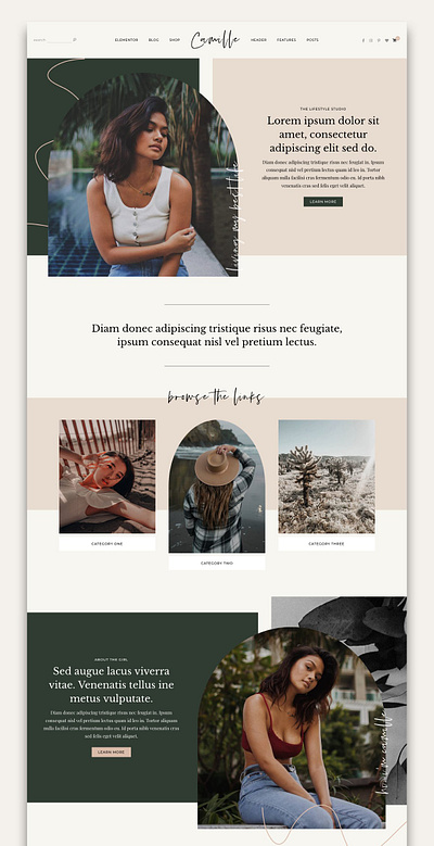 Camille - Feminine WordPress Theme affiliate affiliate marketing blog blog theme creative ecommerce elementor fashion blog theme fashion wordpress theme feminine web design feminine wordpress lifestyle blog lifestyle blogger lifestyle wordpress theme photography blog travel blog travel blogger woocommerce theme wordpress theme wordpress theme blog