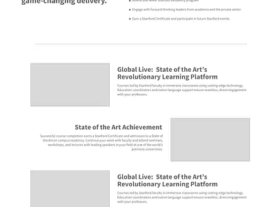 Stanford Executive Program design marketing