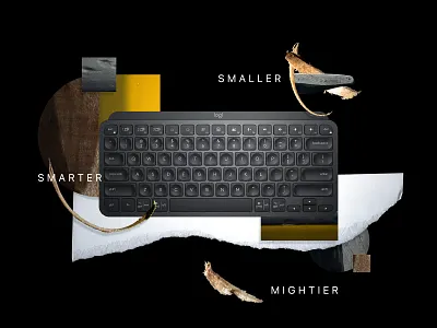 SMALLER. SMARTER. MIGHTIER. abstract ad art challenge contest creative digital dribbble logitech paper pen pencil thinking