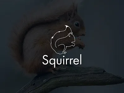Squirrel minimal Logo app creative foodlogo graphicdesign logo logoart logomark minimal minimalist restaurant restaurantlogo unique