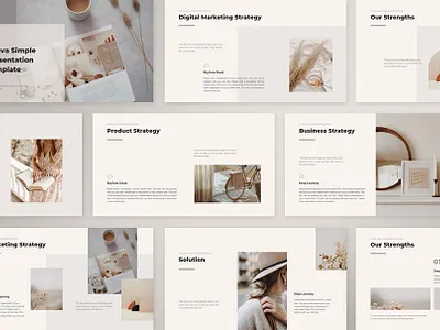 Simple Business Presentation Template branding canva graphic design powerpointdesign presentation presentationtemplate