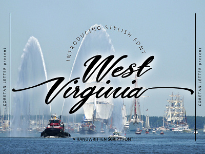 West Virginia Font branding design handwritten illustration logotype script typeface typography