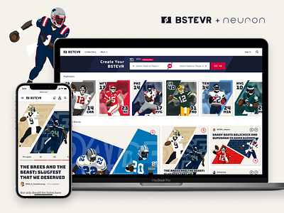 BSTEVR - UX/UI Design app basketball branding design fantasy flat football illustration interface minimal neuron product design sports ui ux ux design web