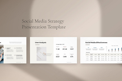 Social Media Marketing Presentation Template graphic design marketingplan powerpointdesign presentation presentationdesign presentationtemplate socialmediastrategy socialmediatemplate