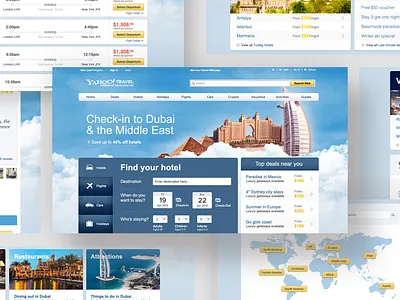 Travel Website Concept design ui ux web design