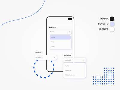 Dropdown Menu Design 3d adobe adobexd animation app application branding clean design dropdown future graphic design illustration logo menu motion graphics product simple ui