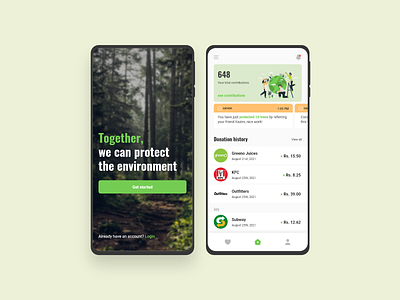 Carvon - An app for environment protection designinspiration environment environmentaldesign product sustainability userexperience uxui uxuidesigner