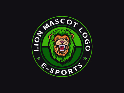 Lion-Mascot-Logo animal logo badge branding circular round badge logo embroidery esports gaming logo illustration label lettering lion mascot logo mascot design mascot logo outdoor badge patch round badge logo sticker team typography vintage