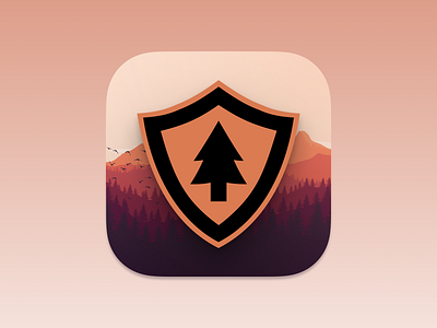 Firewatch Icon app branding design graphic design icon illustration logo ui vector