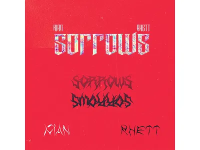 Sorrows - Red album artwork album cover album cover design albumcovers design ep design graphic design graphicdesign illustration kian rhett kianrhett poster poster design posterdesign sorrows