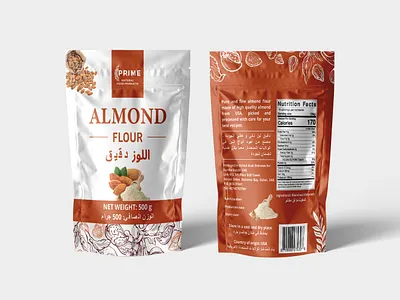 Almond Pouch Packaging Design pouch bag design