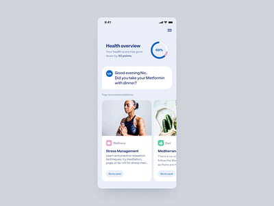 Kyla - Stress Management (Full) animation app bayesian design agency flow fluid health healthcare management medical motion native navigation personalised principle saas startup stress trending