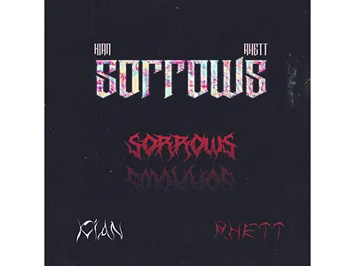 Sorrows - Blue album artwork album cover album cover design albumcovers design ep design graphicdesign illustration kian rhett kianrhett poster poster design sorrows