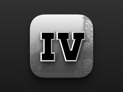 Grand Theft Auto IV Icon app branding design graphic design icon illustration logo ui vector