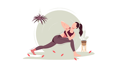 Yoga design icon illustration illustrator minimal vector