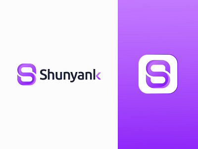 Shunyank logo design app logo best logo best short branding design logo minimal minimalist logo modern logo s s app logo s modern logo simple software vector