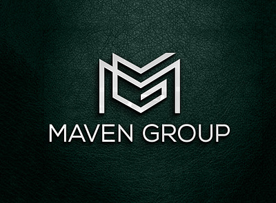 MAVEN GROUP businesslogo flat graphicsdesign logodesign logomaker minimalist