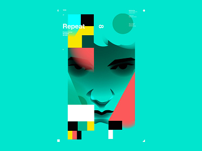 Angry boy abstract angry boy boy illustration composition design geometrical pattern illustration laconic lines minimal portrait portrait illustration poster