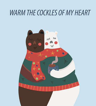 CUTE WINTER BEARS bear cute design illustration new year winter