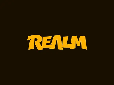 Realm art branding clientwork crypto custom lettering design hand drawn handlettering illustration itsjerryokolo jerryokolo logo logotype metaverse nft nfts non fungible procreate typography