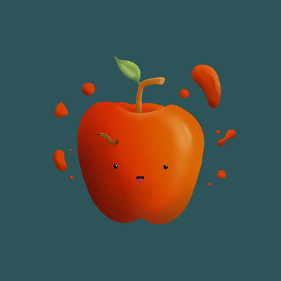 Apple Illustration apple cute graphic design illustration
