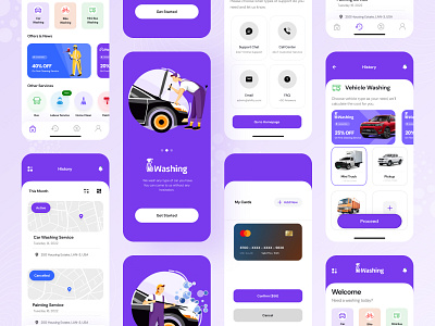 Car Cleaning App Design ui app app design car cleaning app cleaning cleaning app cleaning service home home cleaning home cleaning app home washing app mobile app sajib servicing servicing app ui ui design ux ux design washing app washing service