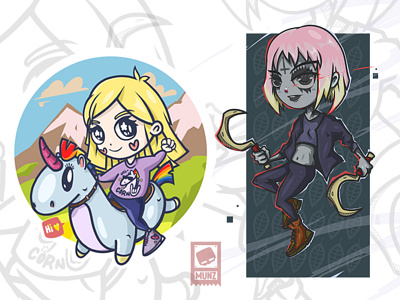 Chibi GIRLS anime cartoon chibi cute cute girls design graphic design illustration japan manga