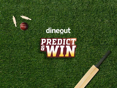 Predict & Win | Identity branding cricket dineout food graphic design grass identity logo sports t20 ui ux world cup