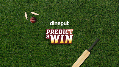 Predict & Win | Identity branding cricket dineout food graphic design grass identity logo sports t20 ui ux world cup