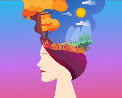 Mother Nature design illustration vector