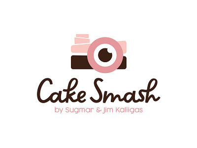 Cake Smash baby branding cake candy chocolate collab collaboration design illustration kid logo logo design logodesign logos logotype minimal photoshoot smash sweets