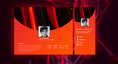 Daily UI 006 dailyui design user profile
