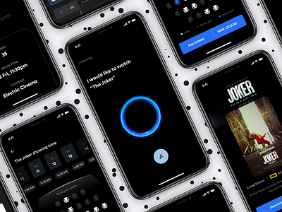 J.A.N.E ai app darkmode design figma hi fidelity mobile mobile design modern movie app prototyping ui ux voice recognition