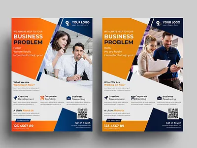 Corporate Business Flyer Design, A4 Business Flyer agency business flyer design