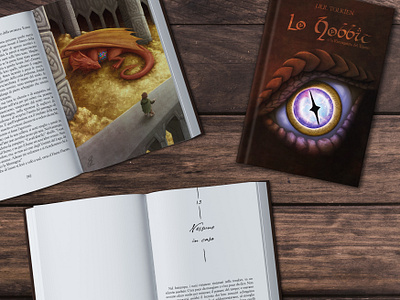 The Hobbit, illustrated book book design editorial design illustration illustrations layout the hobbit