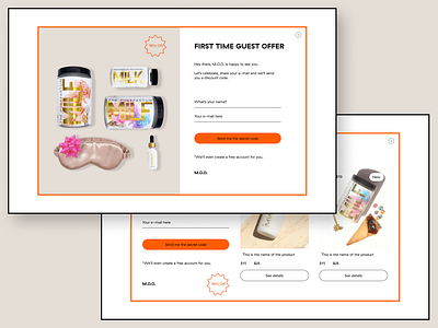 Pop-up __ M.O.O. - Breastfeeding & Hormonal Support brand design breastfeeding design formula graphic design hormonal support landing page milk moo ui user experience user interface user interface design user journey web design webdesigner website