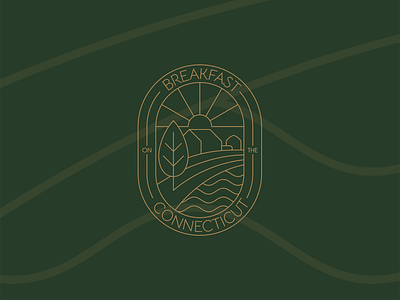 Breakfast on the Connecticut branding hotel logo logo design travel