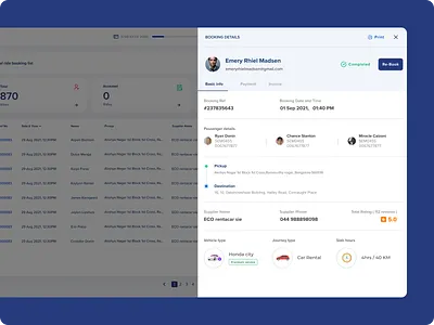🚕 Bookings History booking product products design ui user experience design ux