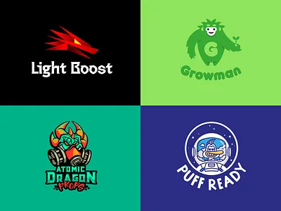 Logofolio 2020-2021 / Behance boost brand branding cosmos design dragon duck eye font grow identity letter light logo logotype man mask puff red