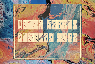 White Rabbit display font affinity designer design display font font fontself illustration psychedelic retro seventies sixties