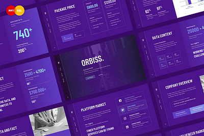 ORBISS - Company Profile Multipurpose Template clean colorful company company profile corporate design modern multipurpose multipurpose template photography pitch deck portfolio powerpoint profile studio template unique web design web development website