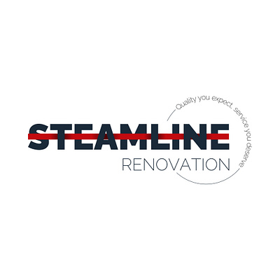 Logo - Steamline Renovation branding design graphic design home house illustration logo renovation typography vector work