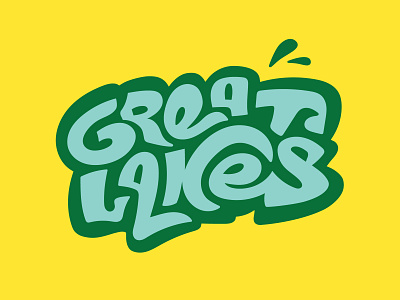 Great Lakes Graffiti branding ca canada graffiti greatlakes lakeerie lakehuron lakemichigan lakeontario lakesuperior surf typography united states