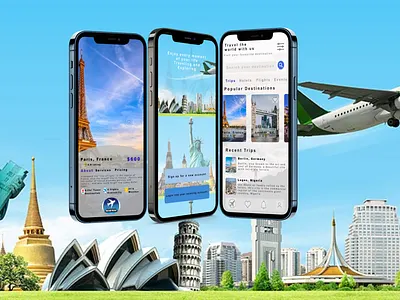 Travel App app beautiful design designer for hire ios travel traveling ui user experience ux visual design